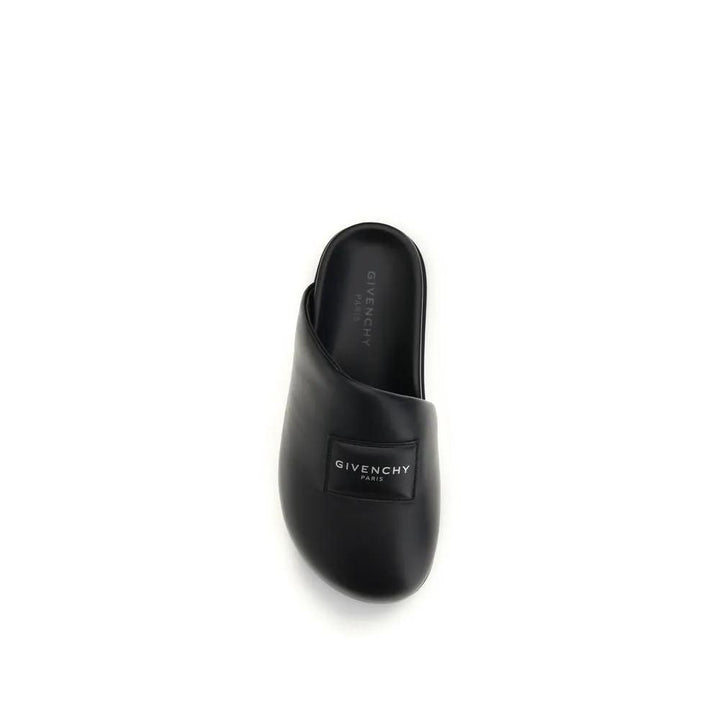 Givenchy Sample Sale | Givenchy Black Calf Leather Bos Taurus Mules - | Designer outlet