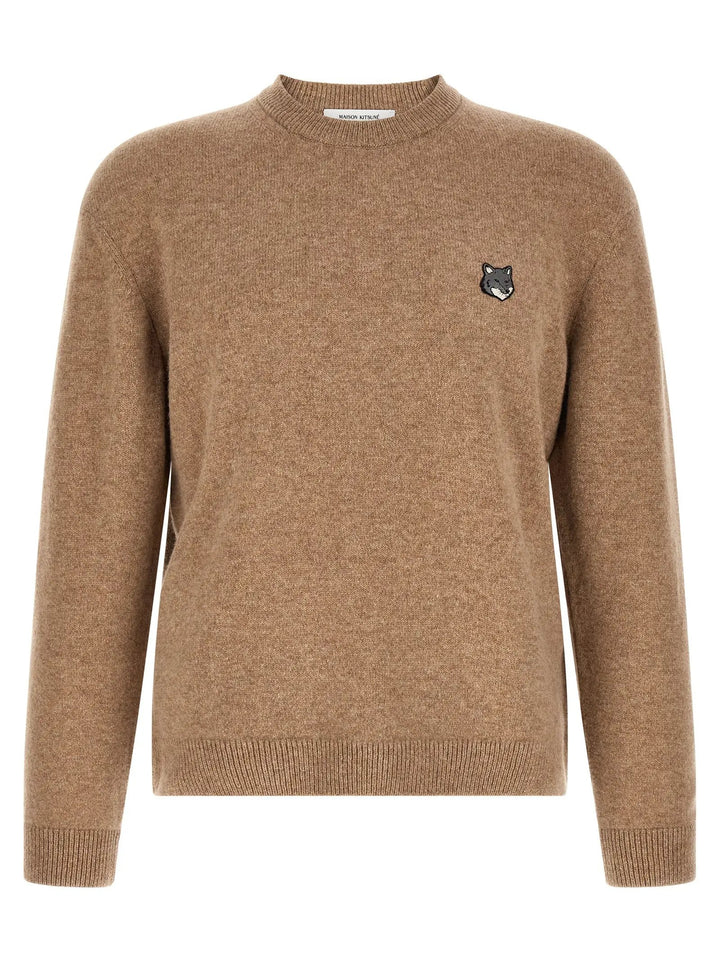 Maison Kitsuné Sample Sale | Maison Kitsuné Beige Wool Cardigan - | Designer outlet