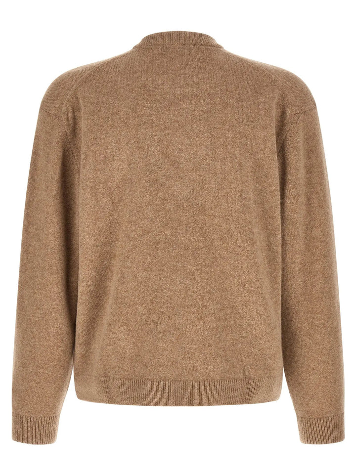 Maison Kitsuné Sample Sale | Maison Kitsuné Beige Wool Cardigan - | Designer outlet