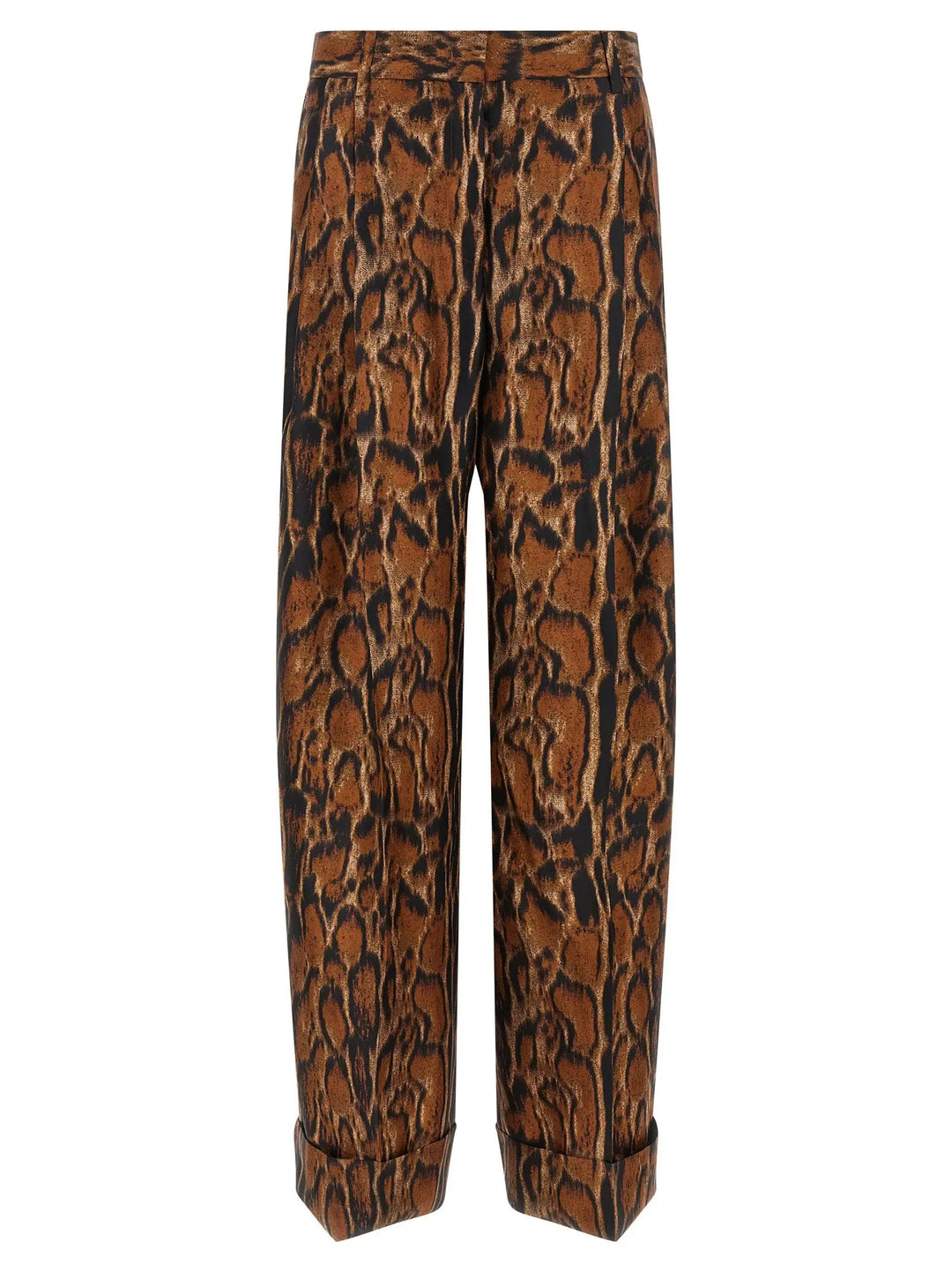 Alberto Biani Sample Sale | Alberto Biani Brown Silk Casual Pants - | Designer outlet