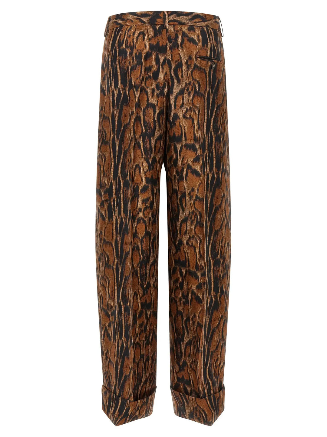 Alberto Biani Sample Sale | Alberto Biani Brown Silk Casual Pants - | Designer outlet