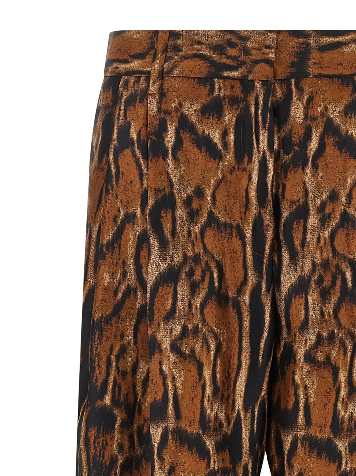 Alberto Biani Sample Sale | Alberto Biani Brown Silk Casual Pants - | Designer outlet