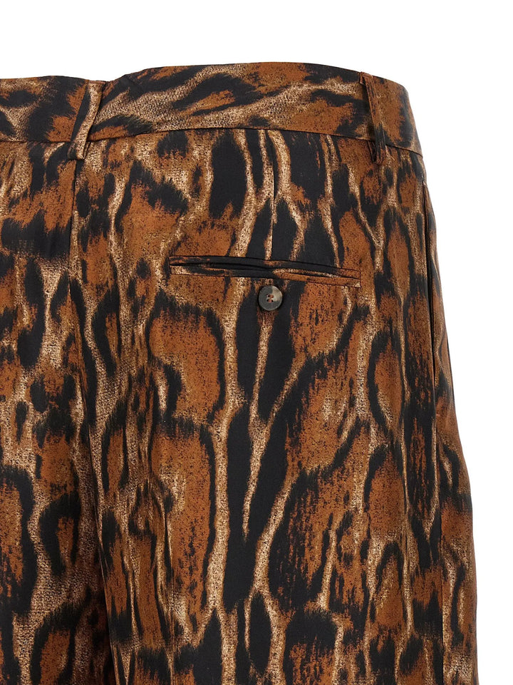 Alberto Biani Sample Sale | Alberto Biani Brown Silk Casual Pants - | Designer outlet