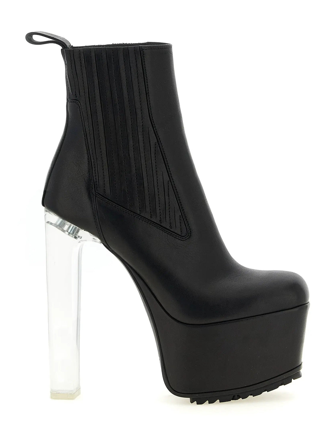 Rick Owens Sample Sale | Rick Owens Black Calfskin Ankle Boots - | Designer outlet