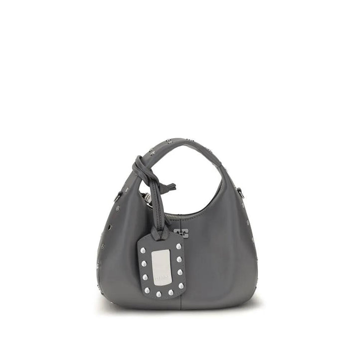 Ganni Sample Sale | Ganni Gray Leather Shoulder Bag - | Designer outlet