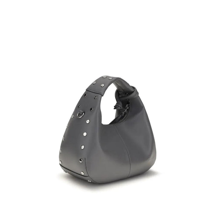 Ganni Sample Sale | Ganni Gray Leather Shoulder Bag - | Designer outlet