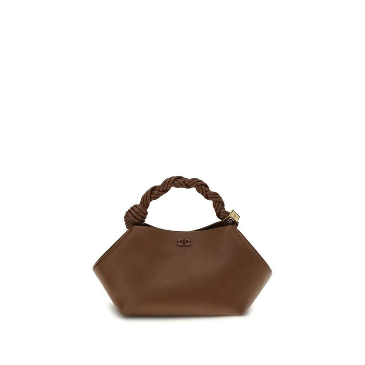 Ganni Sample Sale | Ganni Brown Recycled Leather Shoulder Bag - | Designer outlet