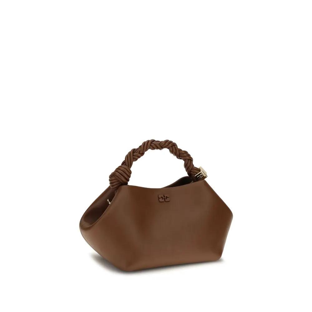 Ganni Sample Sale | Ganni Brown Recycled Leather Shoulder Bag - | Designer outlet