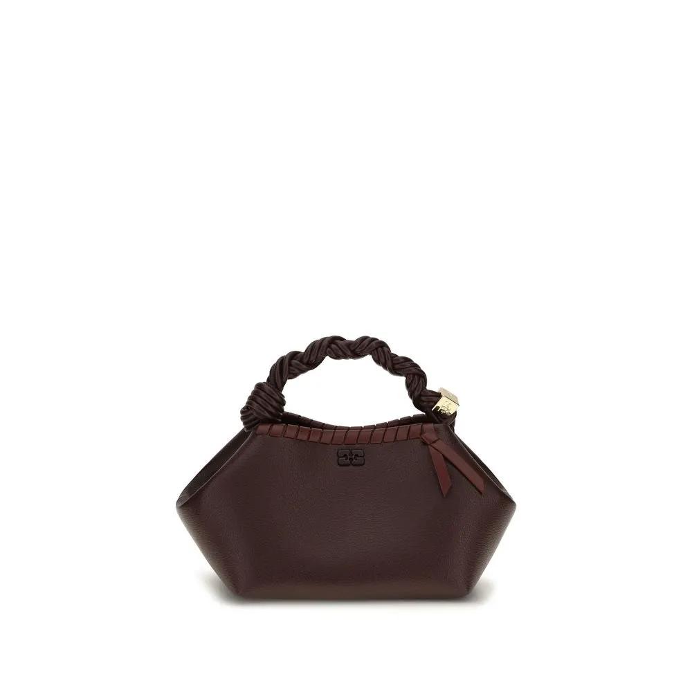 Ganni Sample Sale | Ganni Brown Recycled Leather Shoulder Bag - | Designer outlet