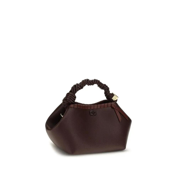 Ganni Sample Sale | Ganni Brown Recycled Leather Shoulder Bag - | Designer outlet