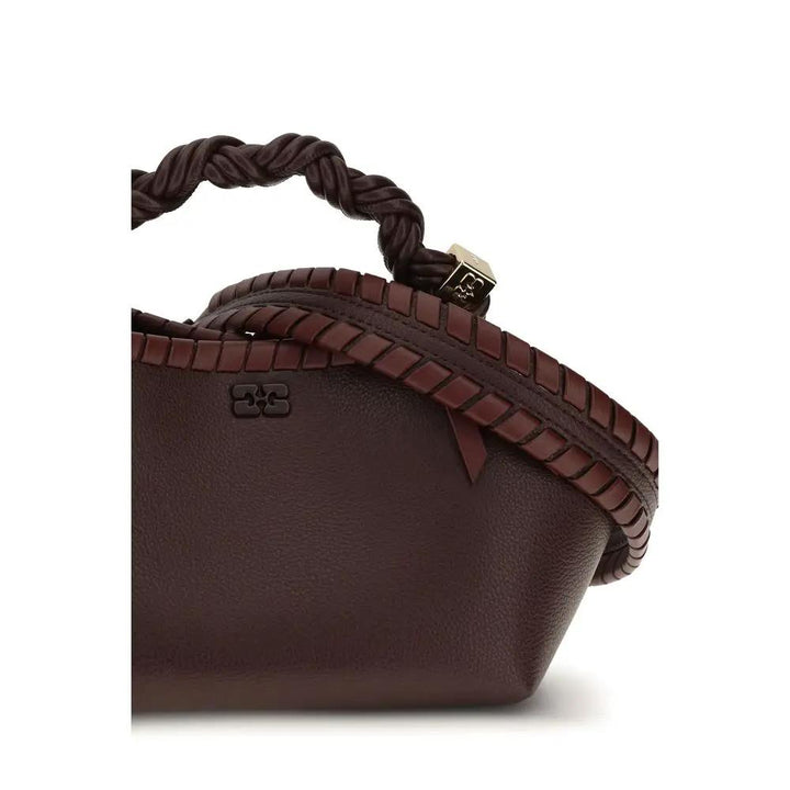 Ganni Sample Sale | Ganni Brown Recycled Leather Shoulder Bag - | Designer outlet