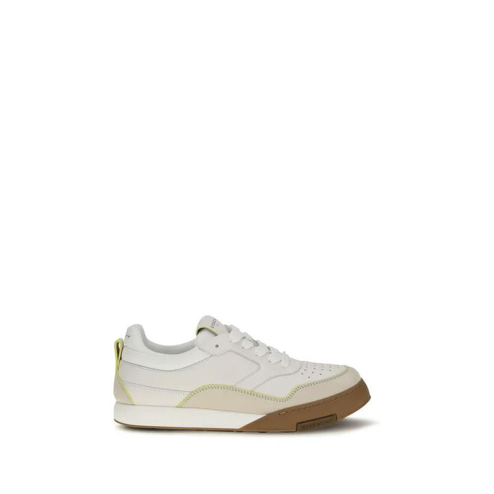 Givenchy Sample Sale | Givenchy White Calf Leather Bos Taurus Low Top Sneakers - | Designer outlet