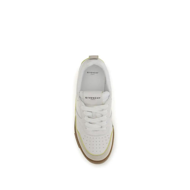 Givenchy Sample Sale | Givenchy White Calf Leather Bos Taurus Low Top Sneakers - | Designer outlet
