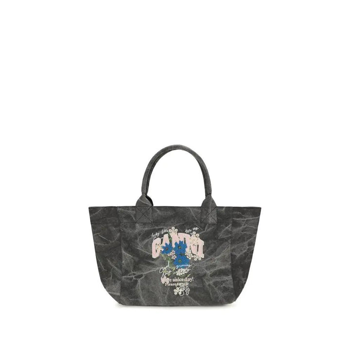 Ganni Sample Sale | Ganni Gray Cotton Shoulder Bag - | Designer outlet