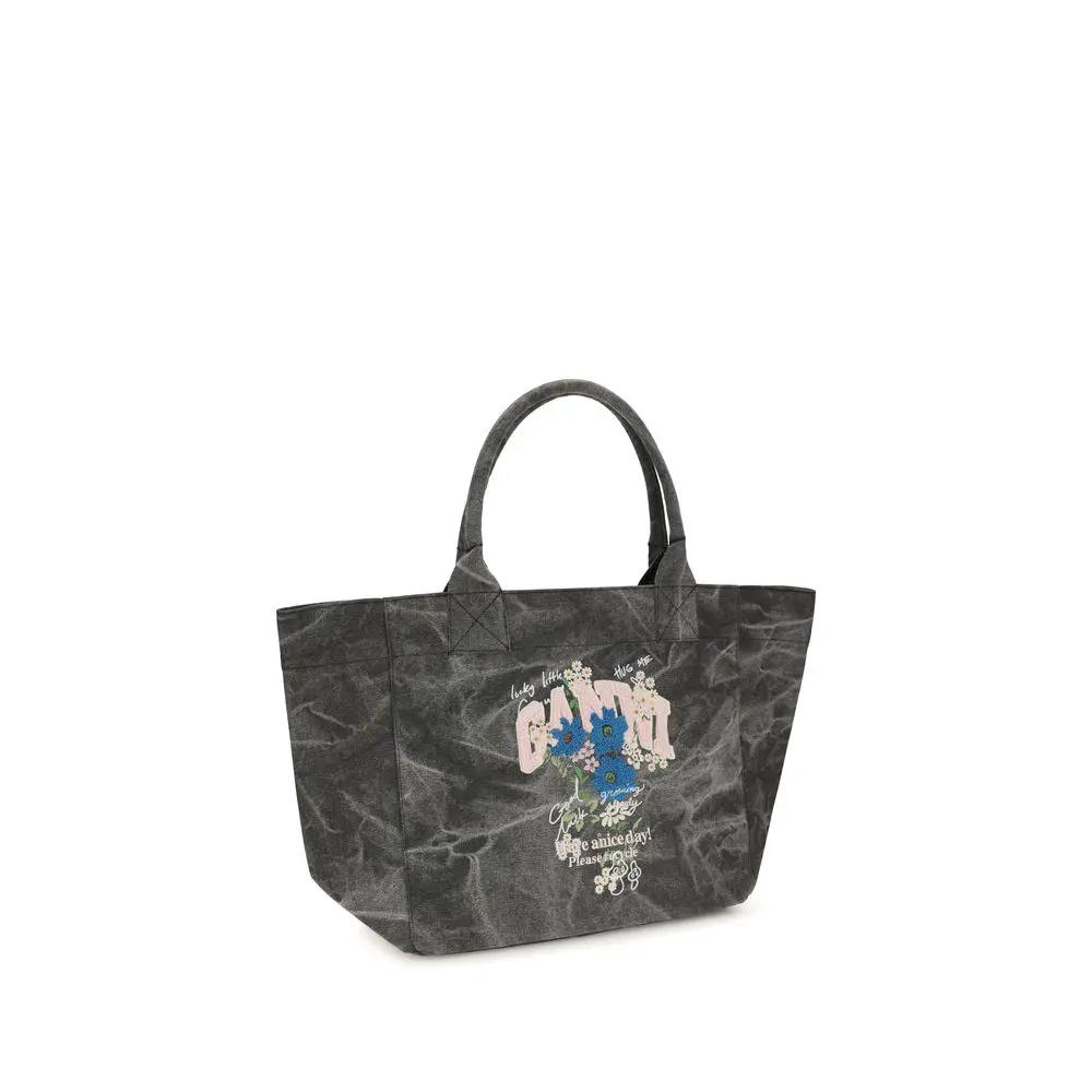 Ganni Sample Sale | Ganni Gray Cotton Shoulder Bag - | Designer outlet