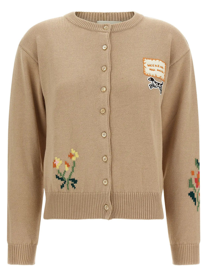 Max Mara Sample Sale | Max Mara Beige Cotton Cardigan - | Designer outlet