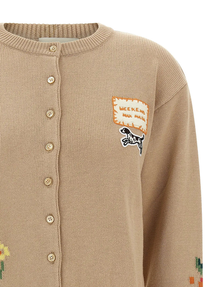 Max Mara Sample Sale | Max Mara Beige Cotton Cardigan - | Designer outlet