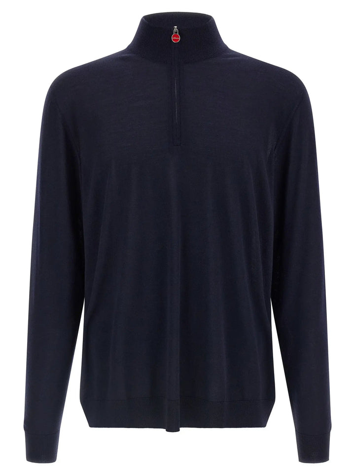 Kiton Sample Sale | Kiton Blue Wool Cardigan - | Designer outlet