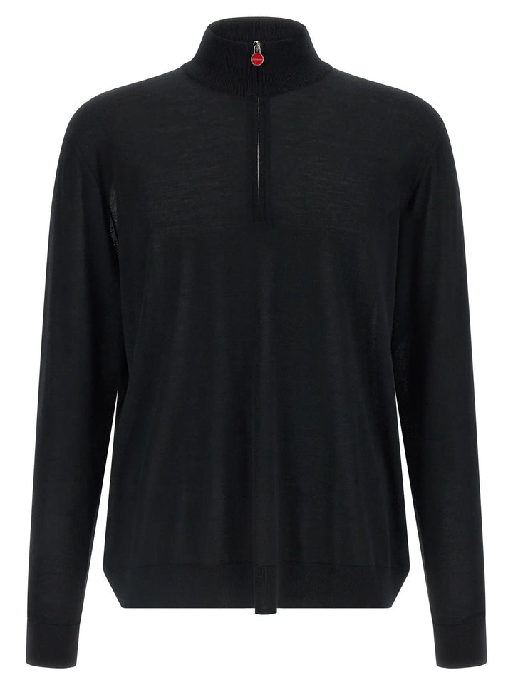 Kiton Sample Sale | Kiton Black Wool Cardigan - | Designer outlet
