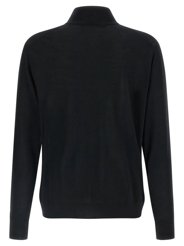 Kiton Sample Sale | Kiton Black Wool Cardigan - | Designer outlet