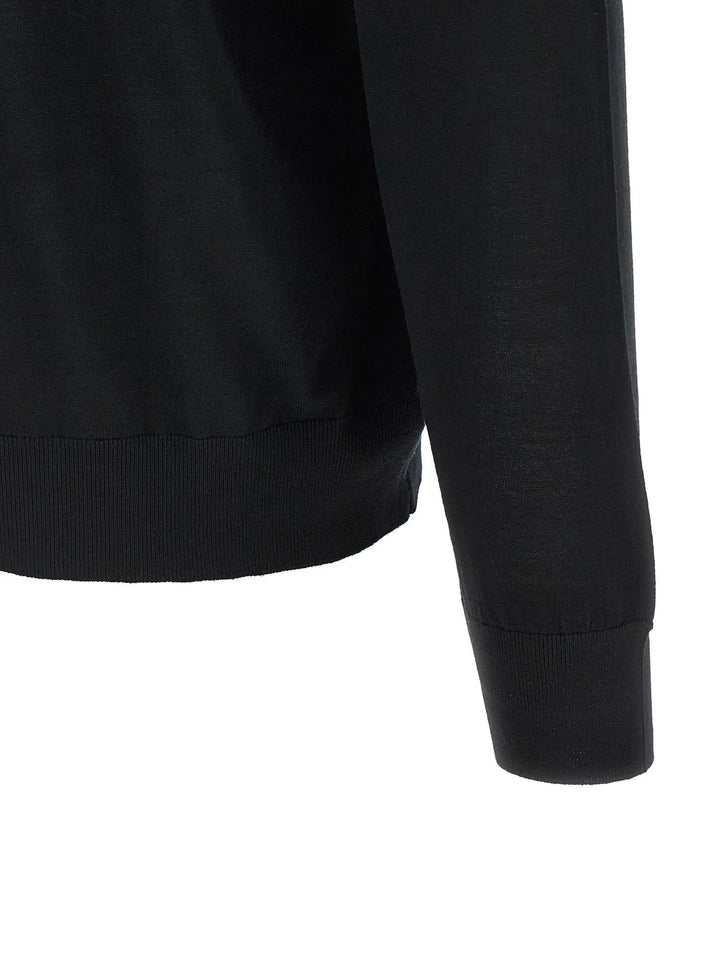 Kiton Sample Sale | Kiton Black Wool Cardigan - | Designer outlet