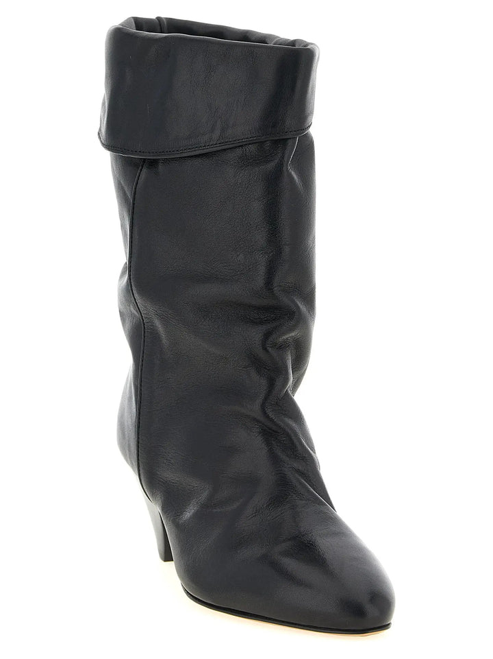 Isabel Marant Sample Sale | Isabel Marant Black Cowhide Ankle Boots - | Designer outlet
