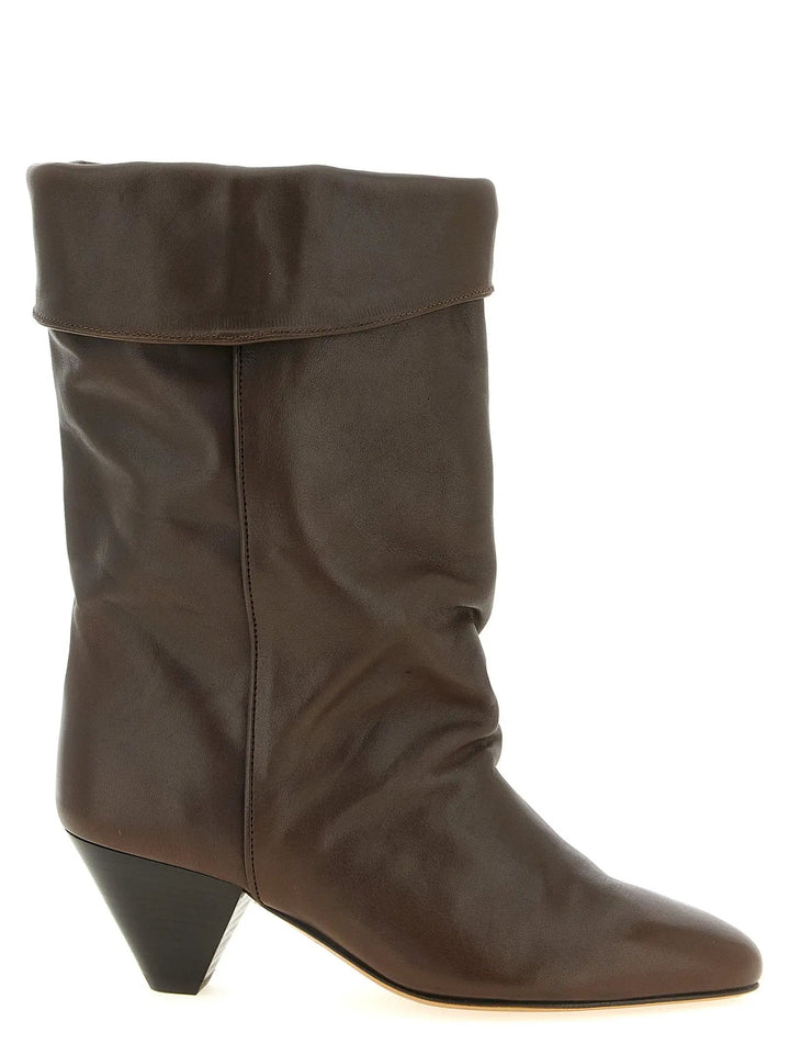 Isabel Marant Sample Sale | Isabel Marant Brown Cowhide Ankle Boots - | Designer outlet