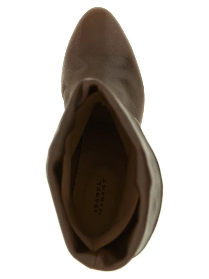 Isabel Marant Sample Sale | Isabel Marant Brown Cowhide Ankle Boots - | Designer outlet