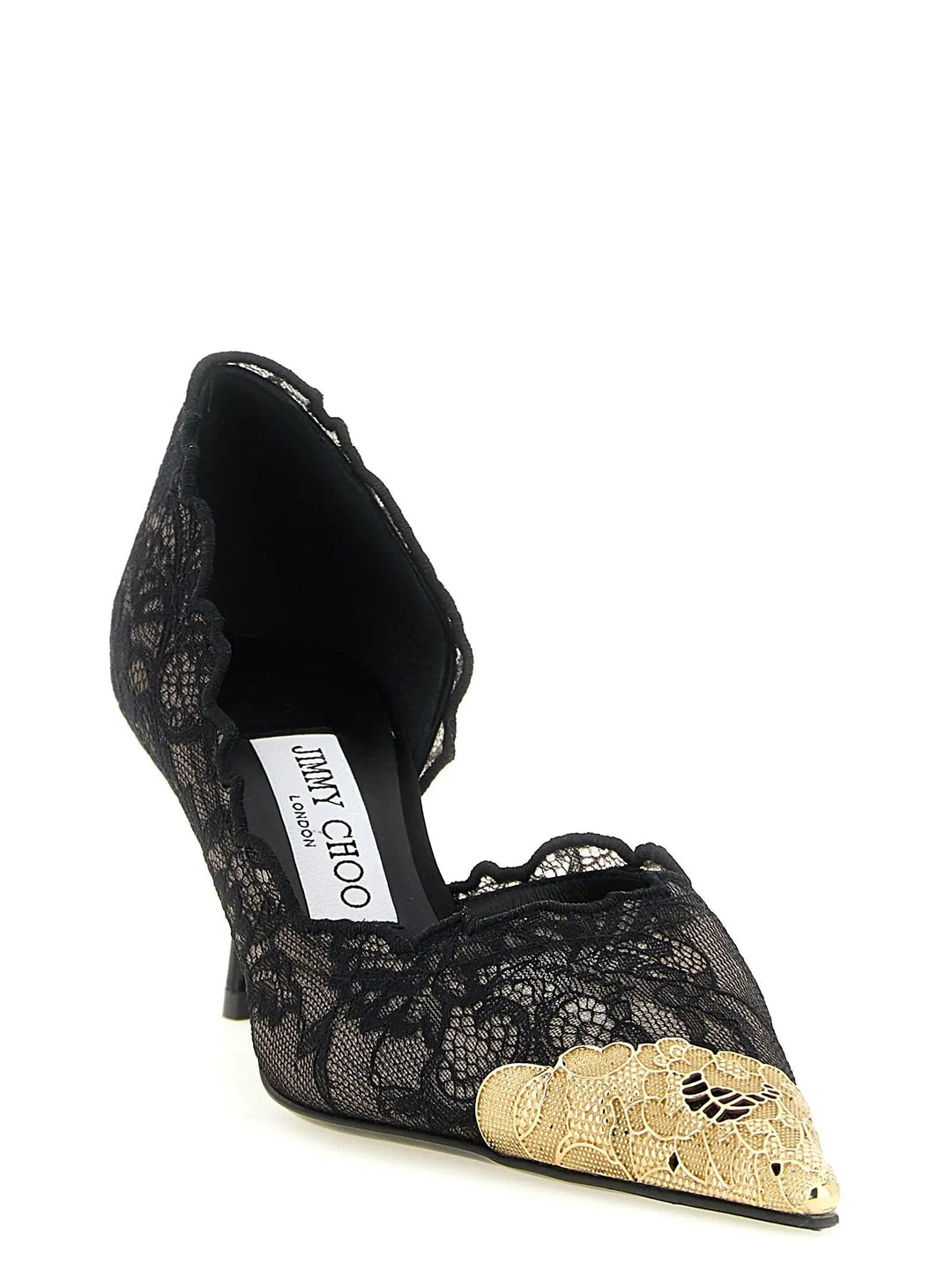 Jimmy Choo Sample Sale | Jimmy Choo Black Tencel Mid Heel Pumps - | Designer outlet