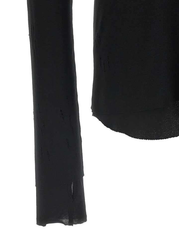 Thom Krom Sample Sale | Thom Krom Black Cotton T-Shirt - | Designer outlet