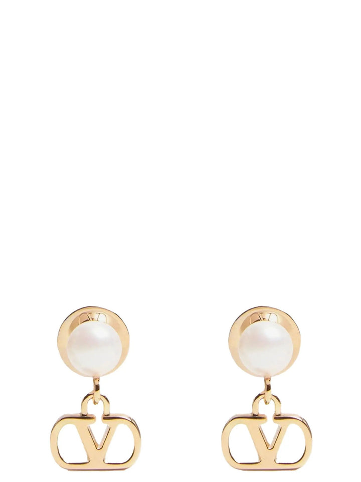 Valentino Garavani Sample Sale | Valentino Garavani Gold Brass Earrings - | Designer outlet