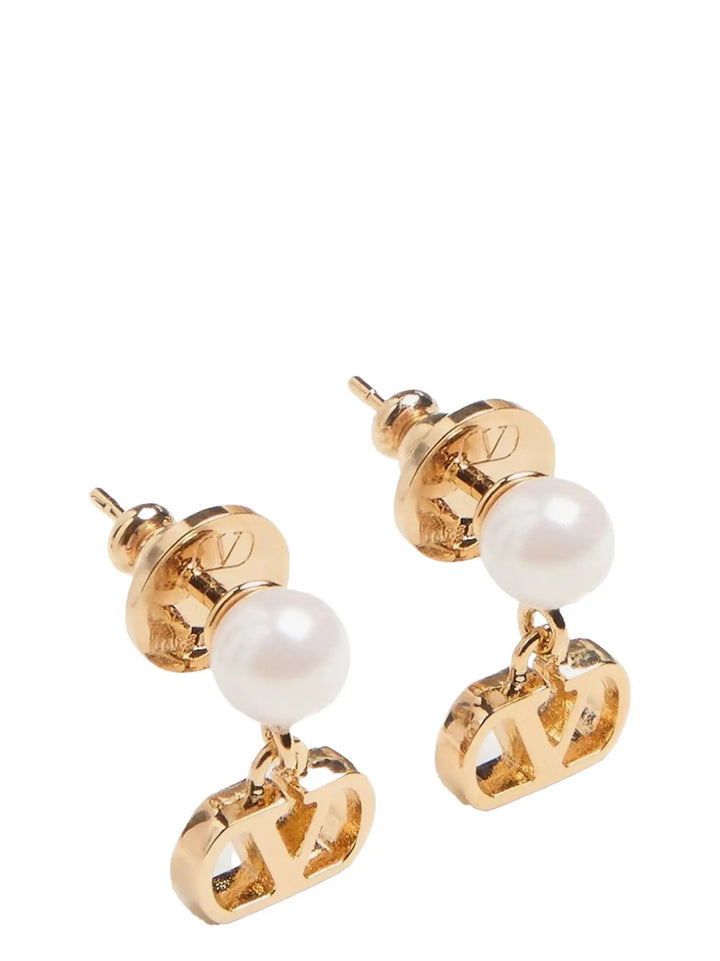 Valentino Garavani Sample Sale | Valentino Garavani Gold Brass Earrings - | Designer outlet