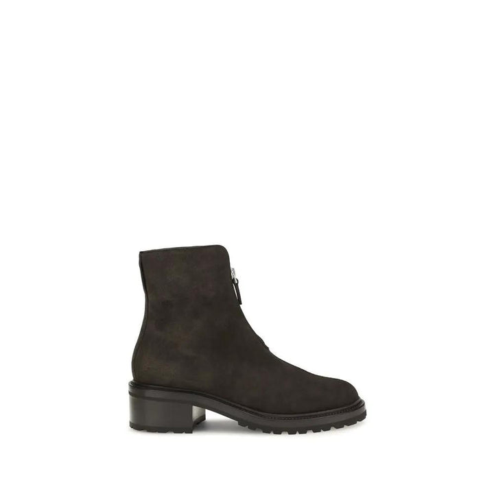 The Row Sample Sale | The Row Brown Suede Leather Ankle Boots - | Designer outlet