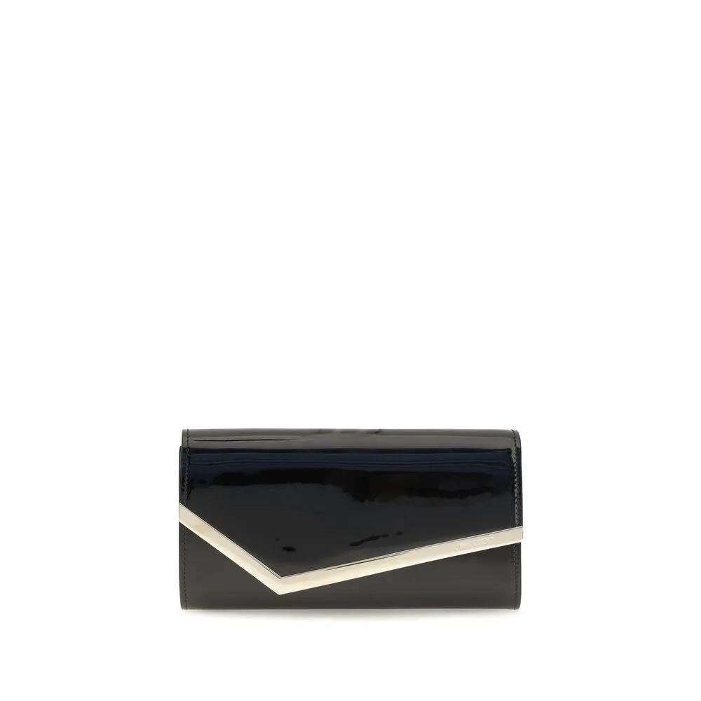 Jimmy Choo Sample Sale | Jimmy Choo Black Calf Leather Bos Taurus Clutch Bag - | Designer outlet