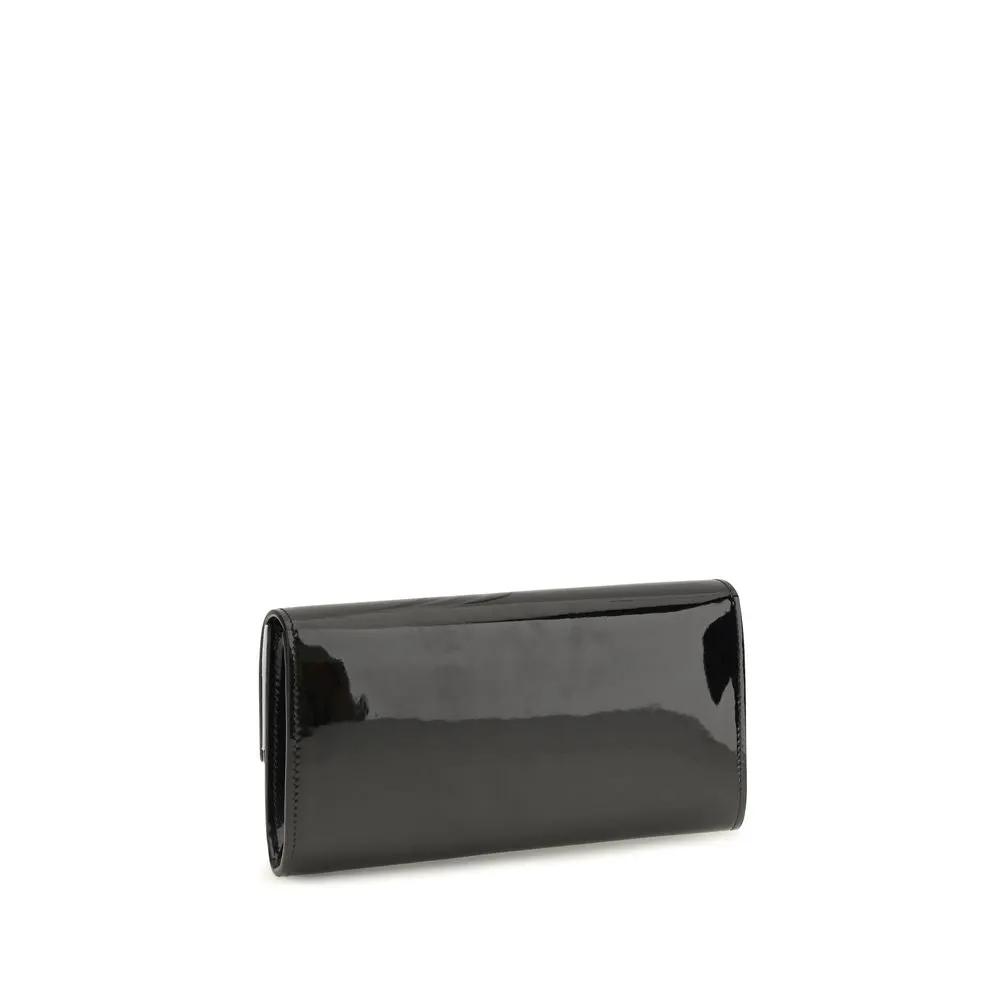 Jimmy Choo Sample Sale | Jimmy Choo Black Calf Leather Bos Taurus Clutch Bag - | Designer outlet