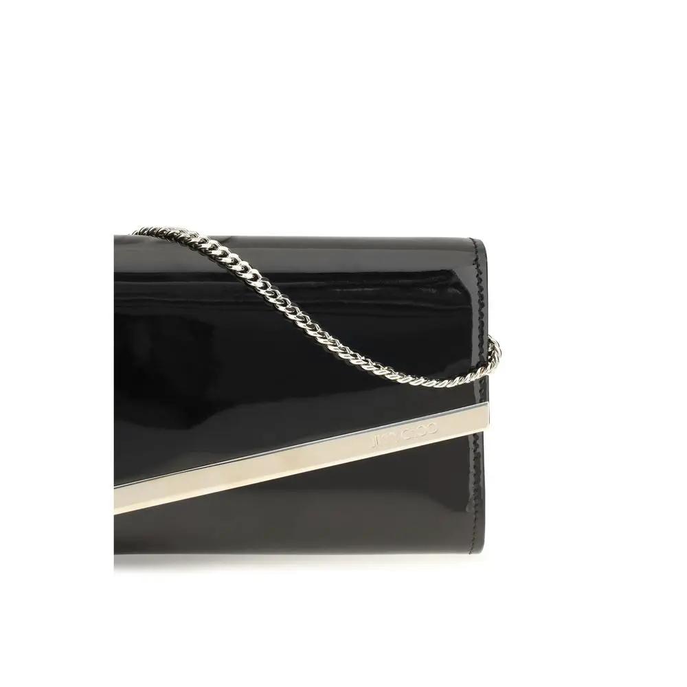 Jimmy Choo Sample Sale | Jimmy Choo Black Calf Leather Bos Taurus Clutch Bag - | Designer outlet