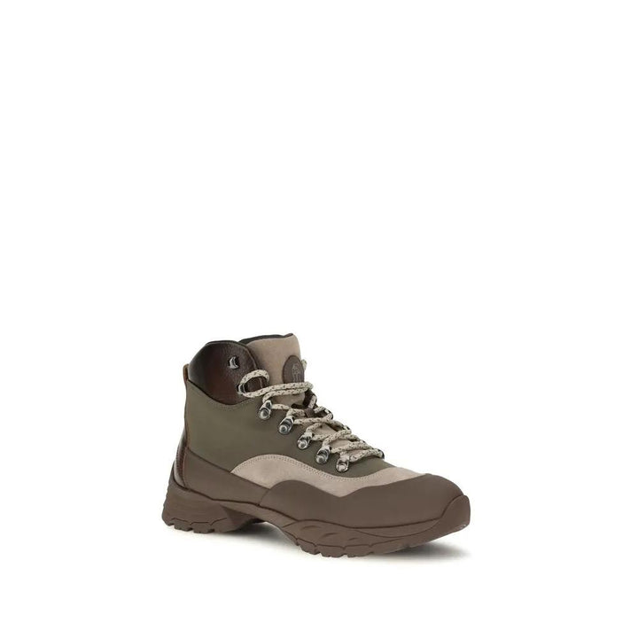 Brunello Cucinelli Sample Sale | Brunello Cucinelli Bicolor Nylon Lace-Up Boots - | Designer outlet