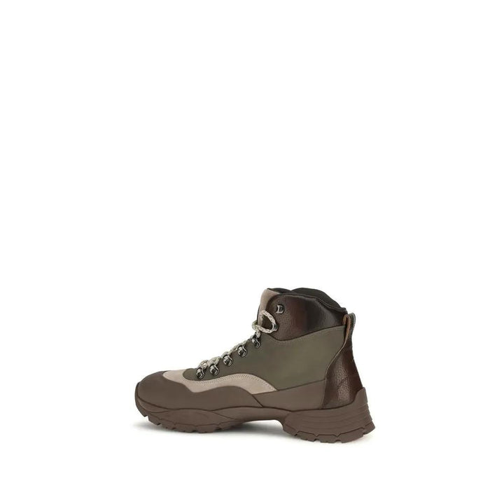 Brunello Cucinelli Sample Sale | Brunello Cucinelli Bicolor Nylon Lace-Up Boots - | Designer outlet