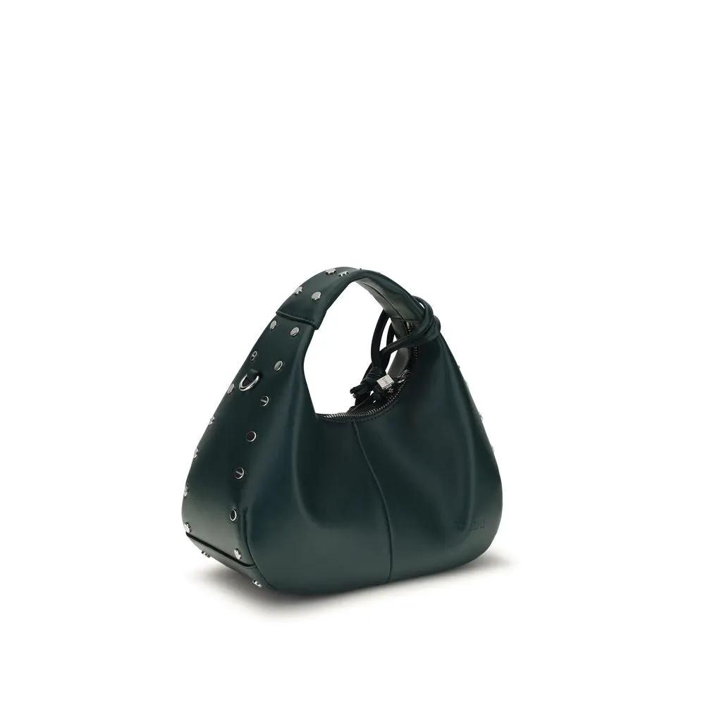 Ganni Sample Sale | Ganni Bicolor Recycled Leather Shoulder Bag - | Designer outlet