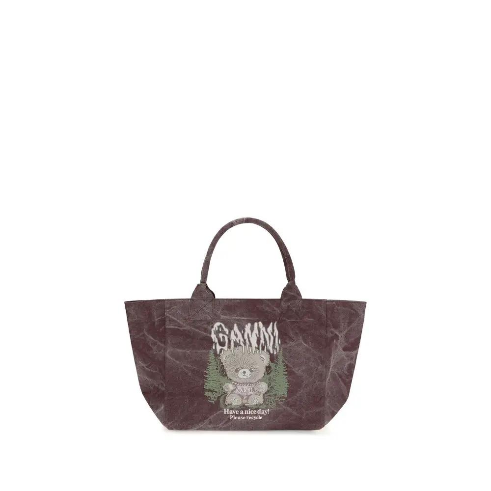 Ganni Sample Sale | Ganni Bordeaux Cotton Shoulder Bag - | Designer outlet