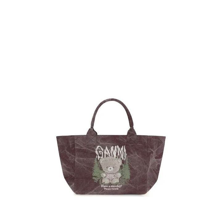 Ganni Sample Sale | Ganni Bordeaux Cotton Shoulder Bag - | Designer outlet