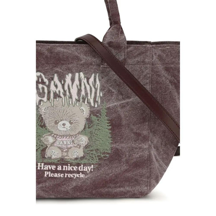 Ganni Sample Sale | Ganni Bordeaux Cotton Shoulder Bag - | Designer outlet