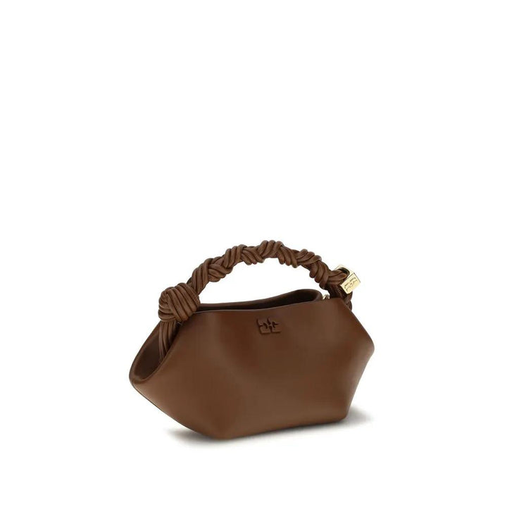 Ganni Sample Sale | Ganni Brown Recycled Leather Shoulder Bag - | Designer outlet