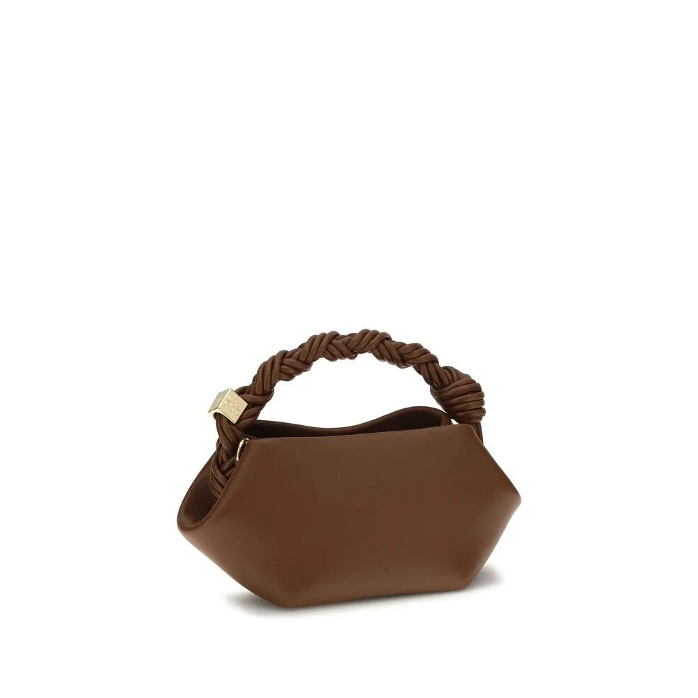 Ganni Sample Sale | Ganni Brown Recycled Leather Shoulder Bag - | Designer outlet