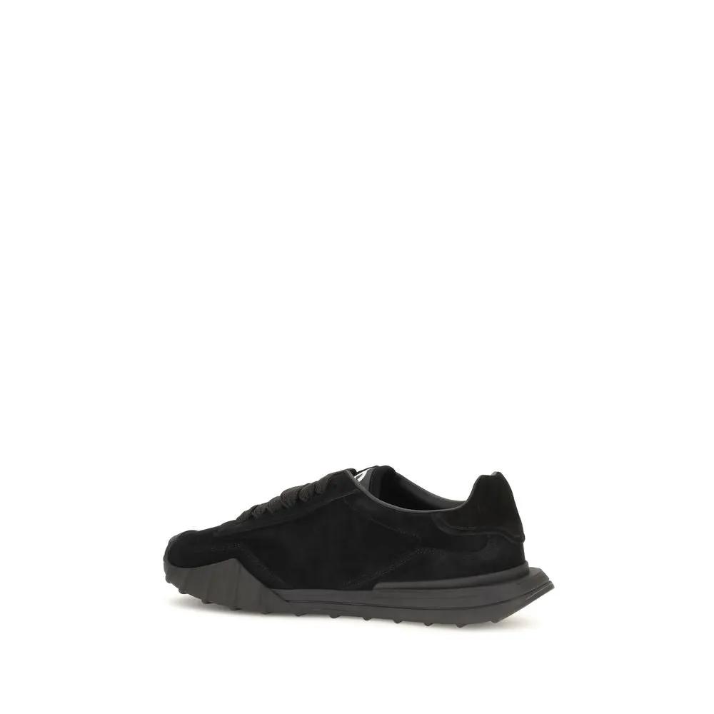 Dolce &amp; Gabbana Sample Sale | Dolce &amp; Gabbana Black Calf Leather Bos Taurus Athletic Sneakers - | Designer outlet