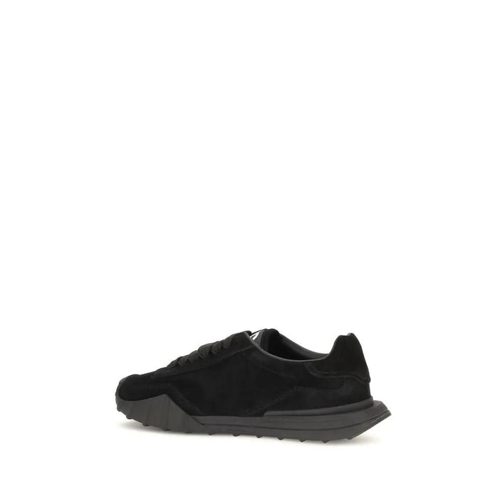 Dolce &amp; Gabbana Sample Sale | Dolce &amp; Gabbana Black Calf Leather Bos Taurus Athletic Sneakers - | Designer outlet