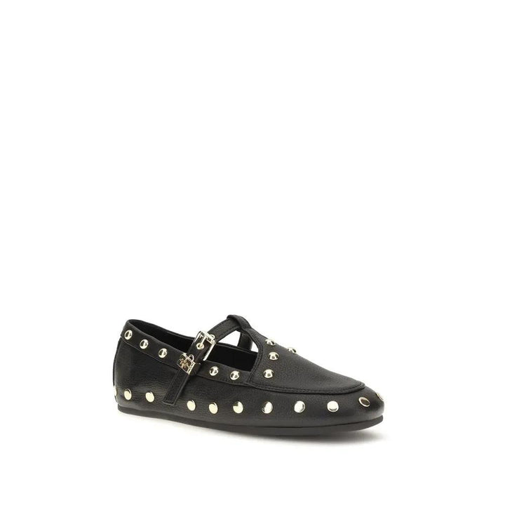 Ganni Sample Sale | Ganni Black Recycled Polyester Ballet Flats - | Designer outlet