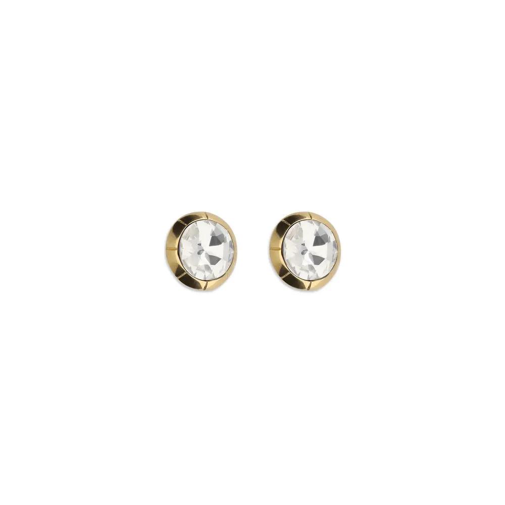 Alessandra Rich Sample Sale | Alessandra Rich Gold Glass Earrings - | Designer outlet