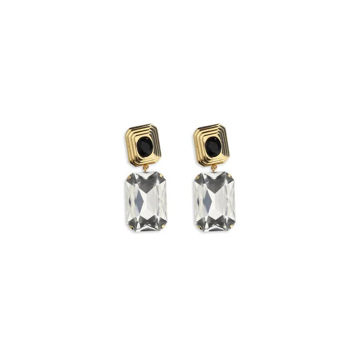 Alessandra Rich Sample Sale | Alessandra Rich Gold Glass Earrings - | Designer outlet