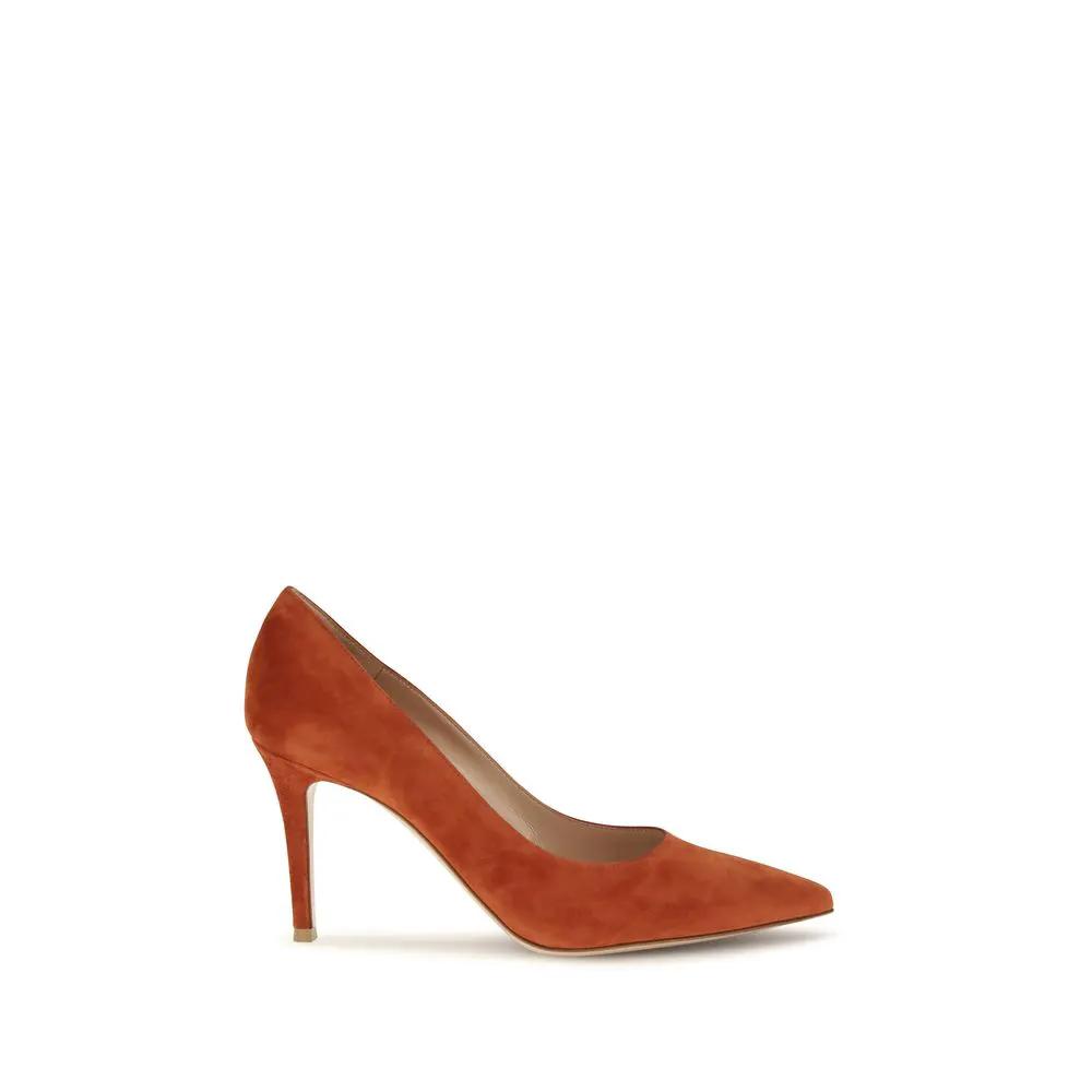 Gianvito Rossi Sample Sale | Gianvito Rossi Red Calf Leather Bos Taurus High Heel Pumps - | Designer outlet